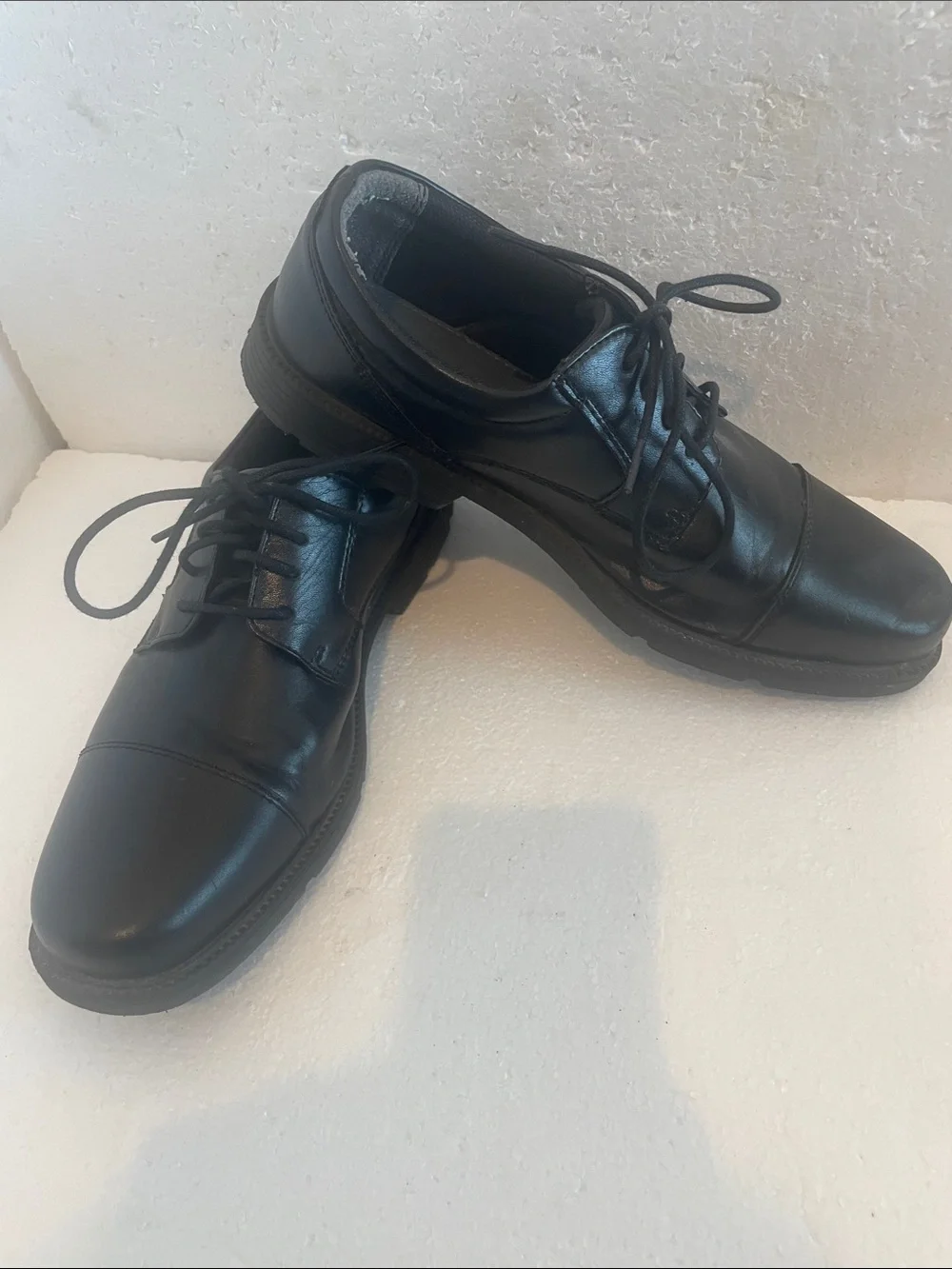 George Classic oxford’s Lace-Up Black formal Dress Shoes men’s size 10 1/2